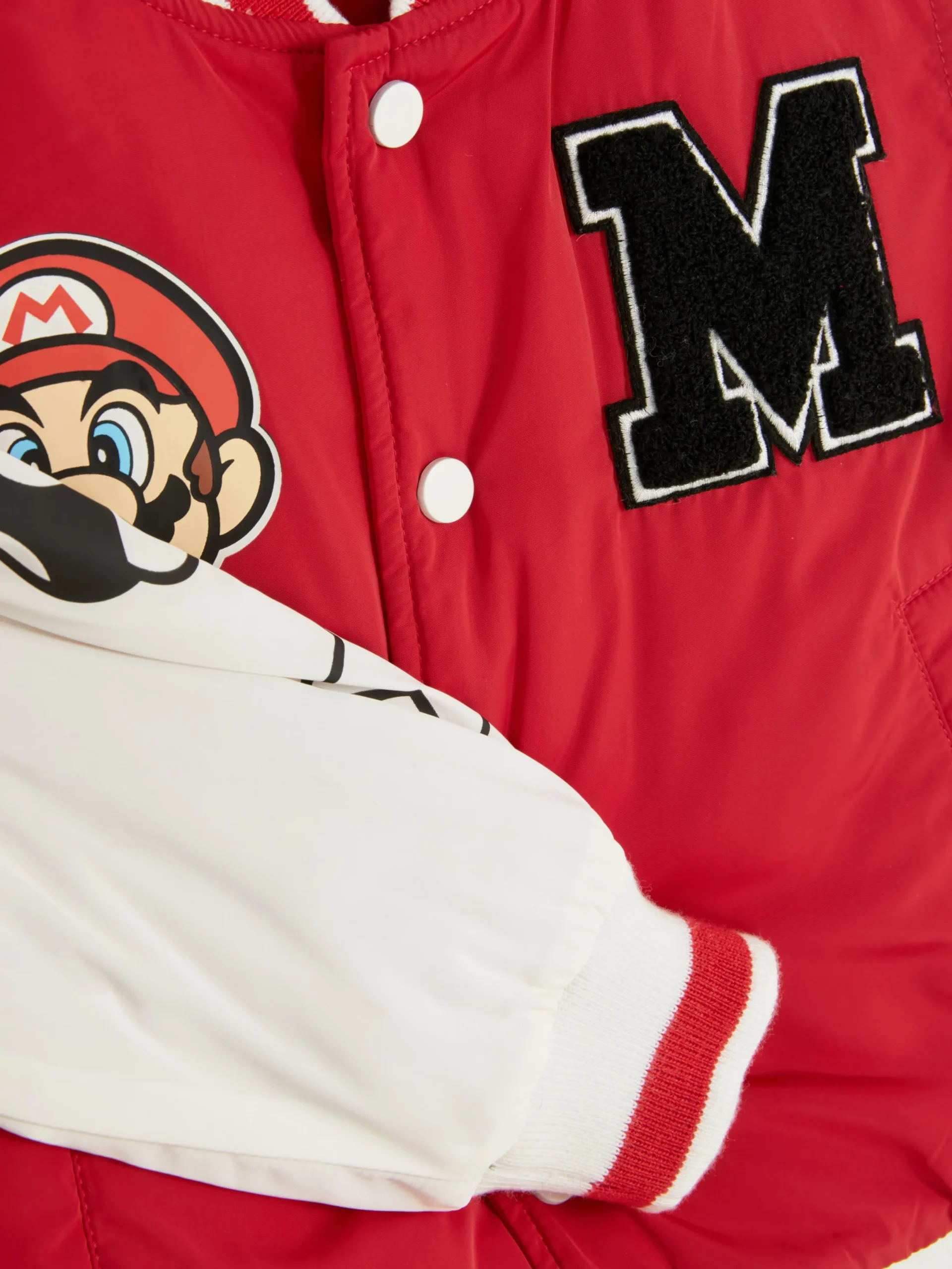 Manteaux Et Vestes|Primark Blouson Bomber Super Mario Rouge