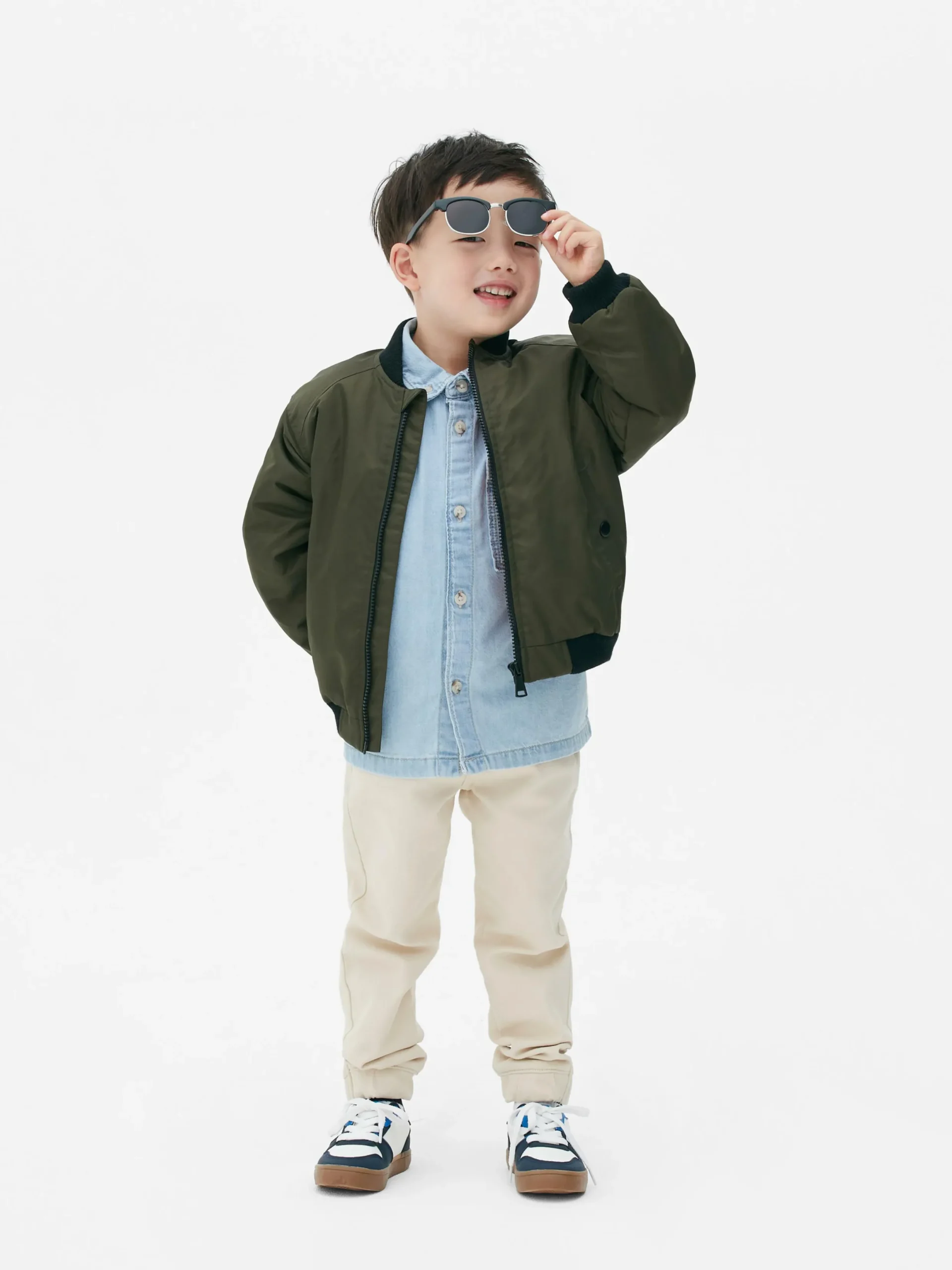 Manteaux Et Vestes|Primark Blouson Bomber Zippé Kaki