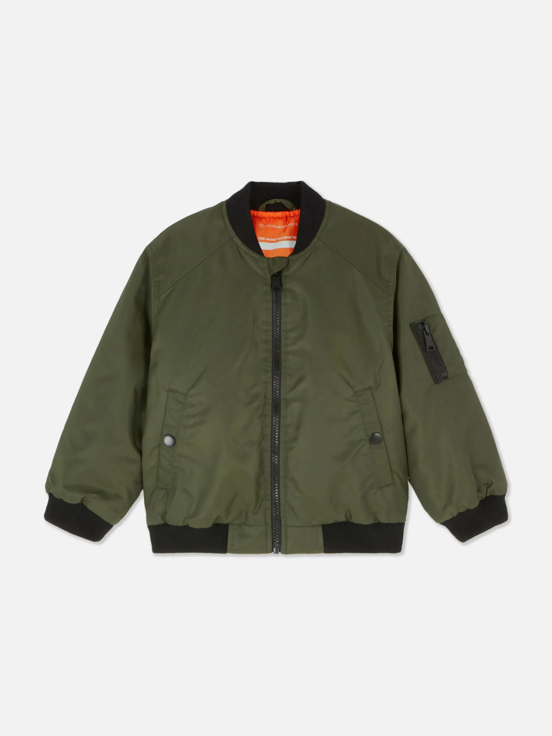 Manteaux Et Vestes|Primark Blouson Bomber Zippé Kaki