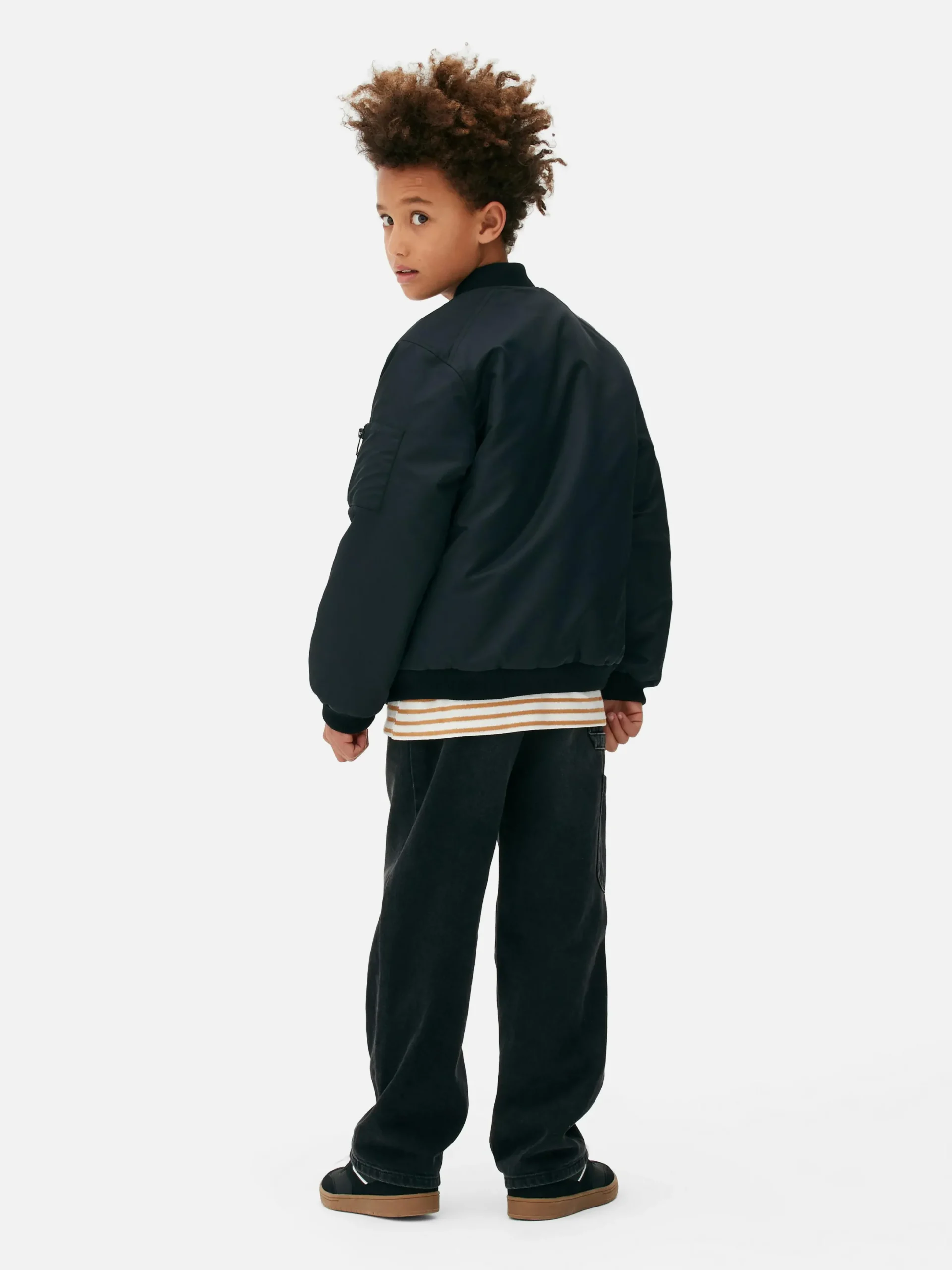 Manteaux Et Vestes|Primark Blouson Bomber Zippé Noir