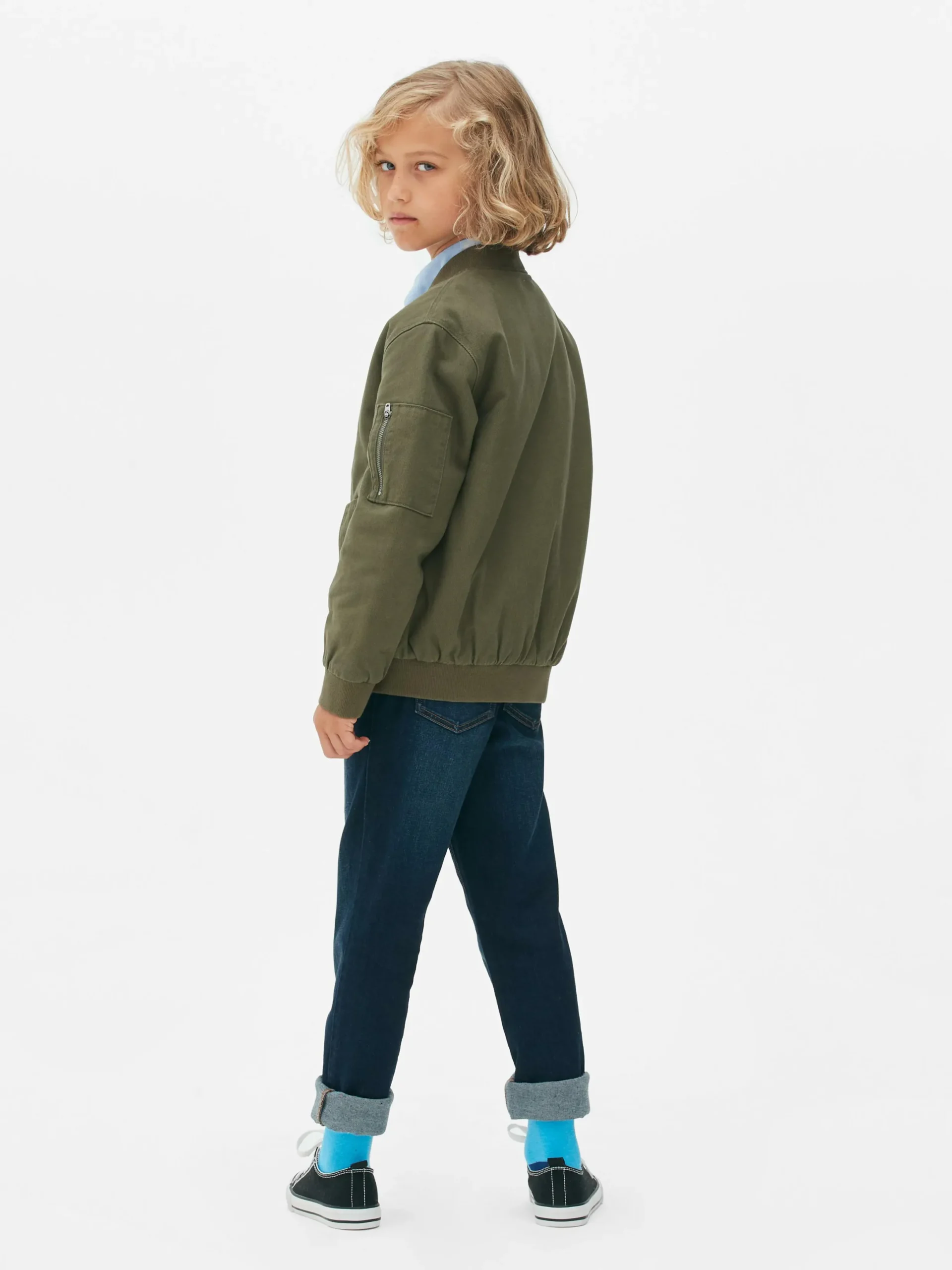 Manteaux Et Vestes|Primark Blouson Bomber Zippé Kaki