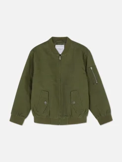 Manteaux Et Vestes|Primark Blouson Bomber Zippé Kaki
