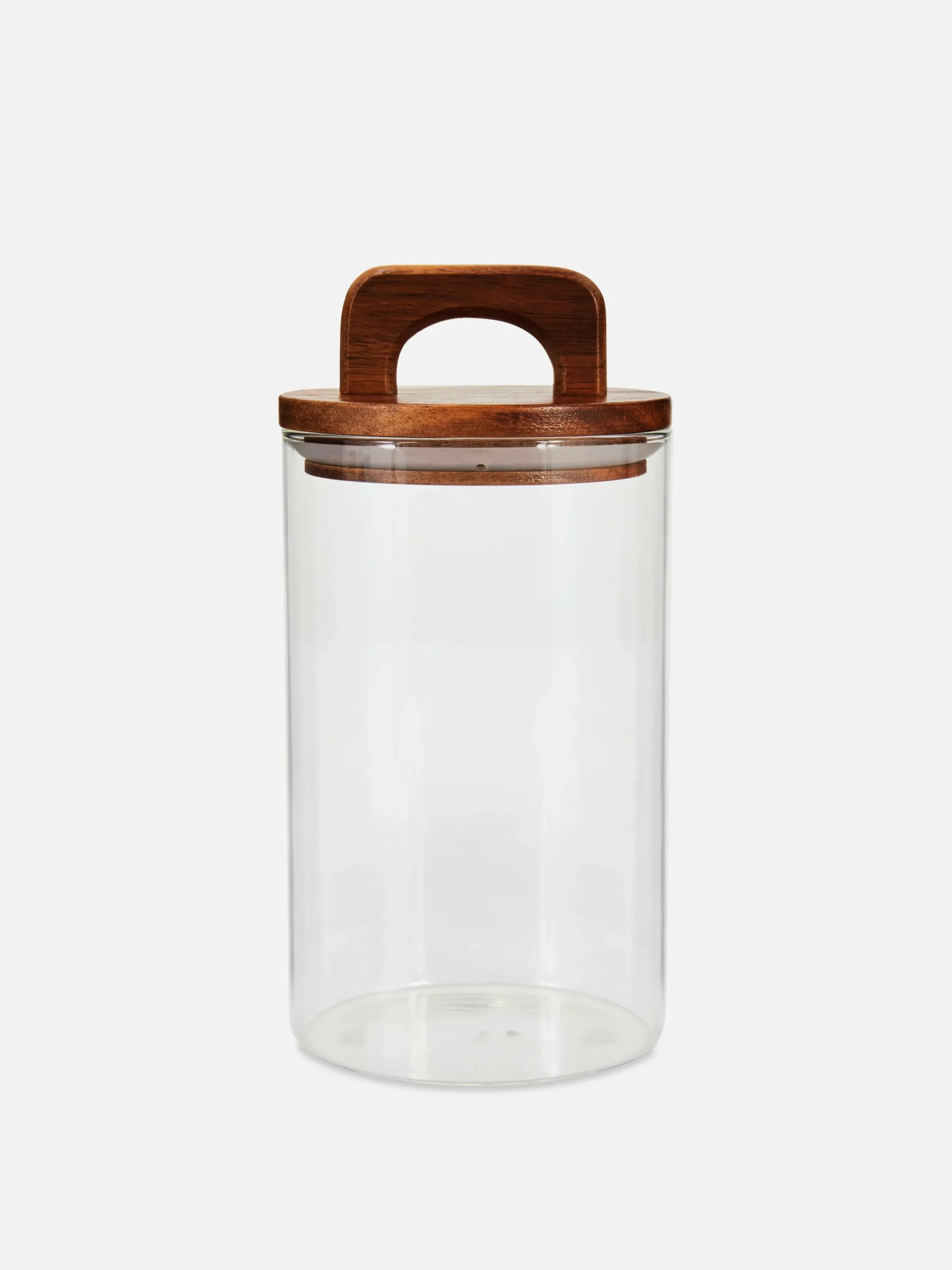 Art De La Table|Primark Bocal En Verre Moyen à Couvercle En Bois Transparent
