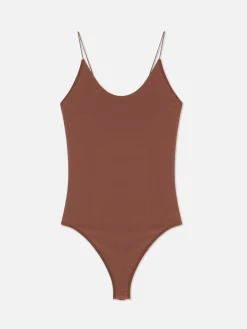 Hauts Et T-Shirts|Primark Body Ajusté à Décolleté Rita Ora Marron