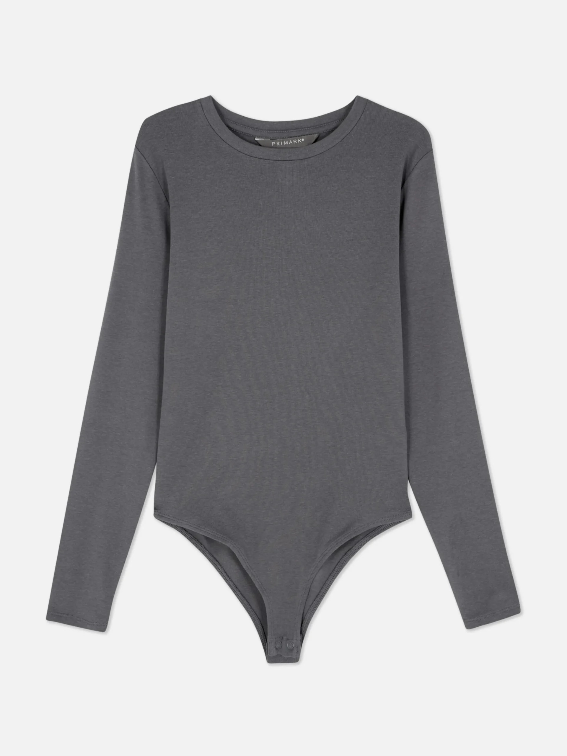 Hauts Et T-Shirts|Primark Body Côtelé Doux Au Toucher Gris