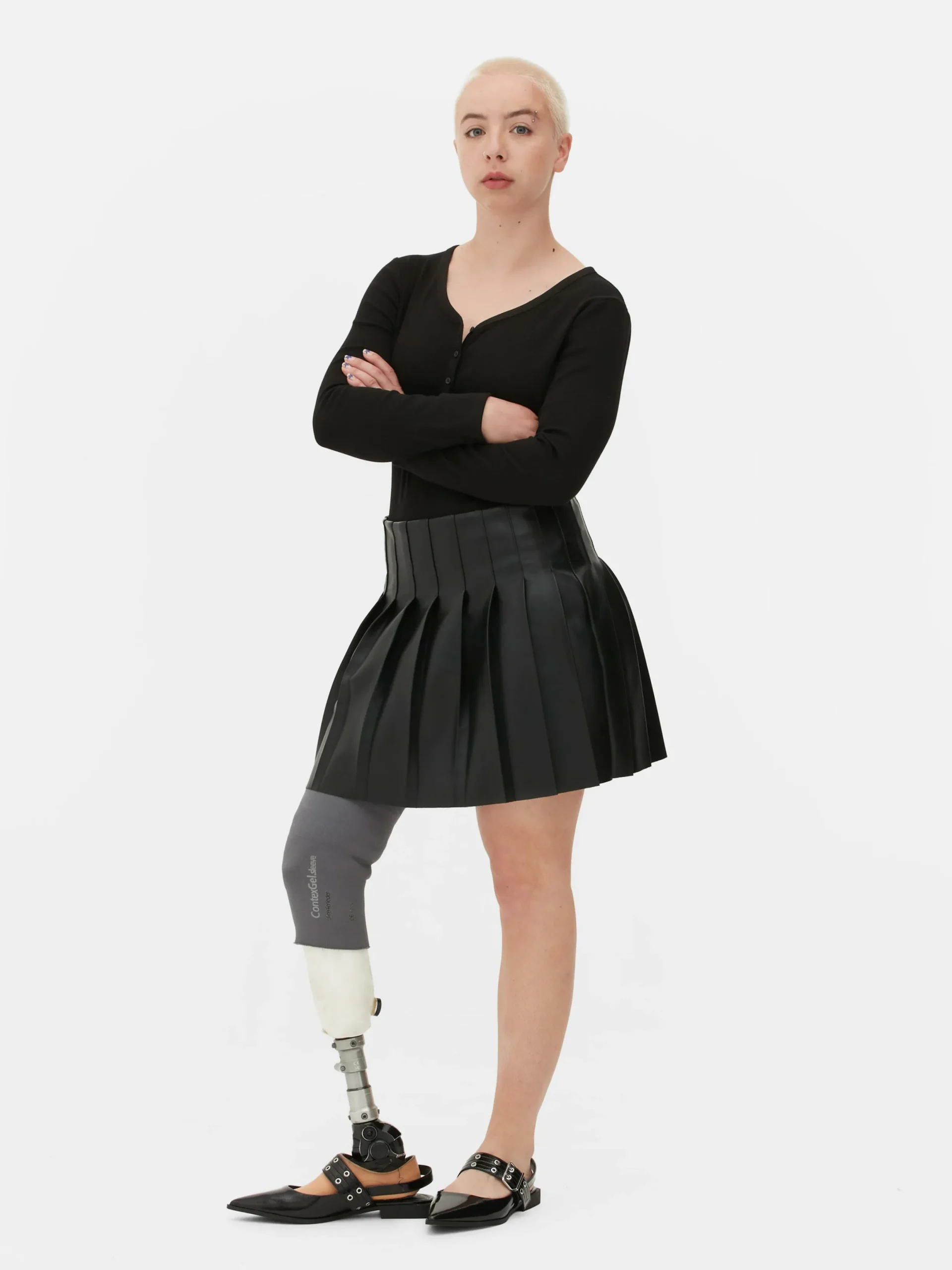 Hauts Et T-Shirts|Primark Body Façon T-shirt Boutonné à Manches Longues Noir