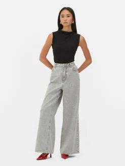 Hauts Et T-Shirts|Primark Body Sans Manches à Col Montant Noir