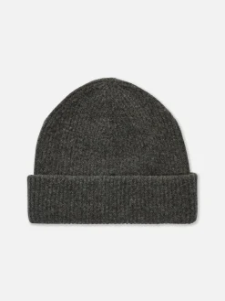 Chapeaux, Gants Et Écharpes|Primark Bonnet En Grosse Maille à Revers Gris