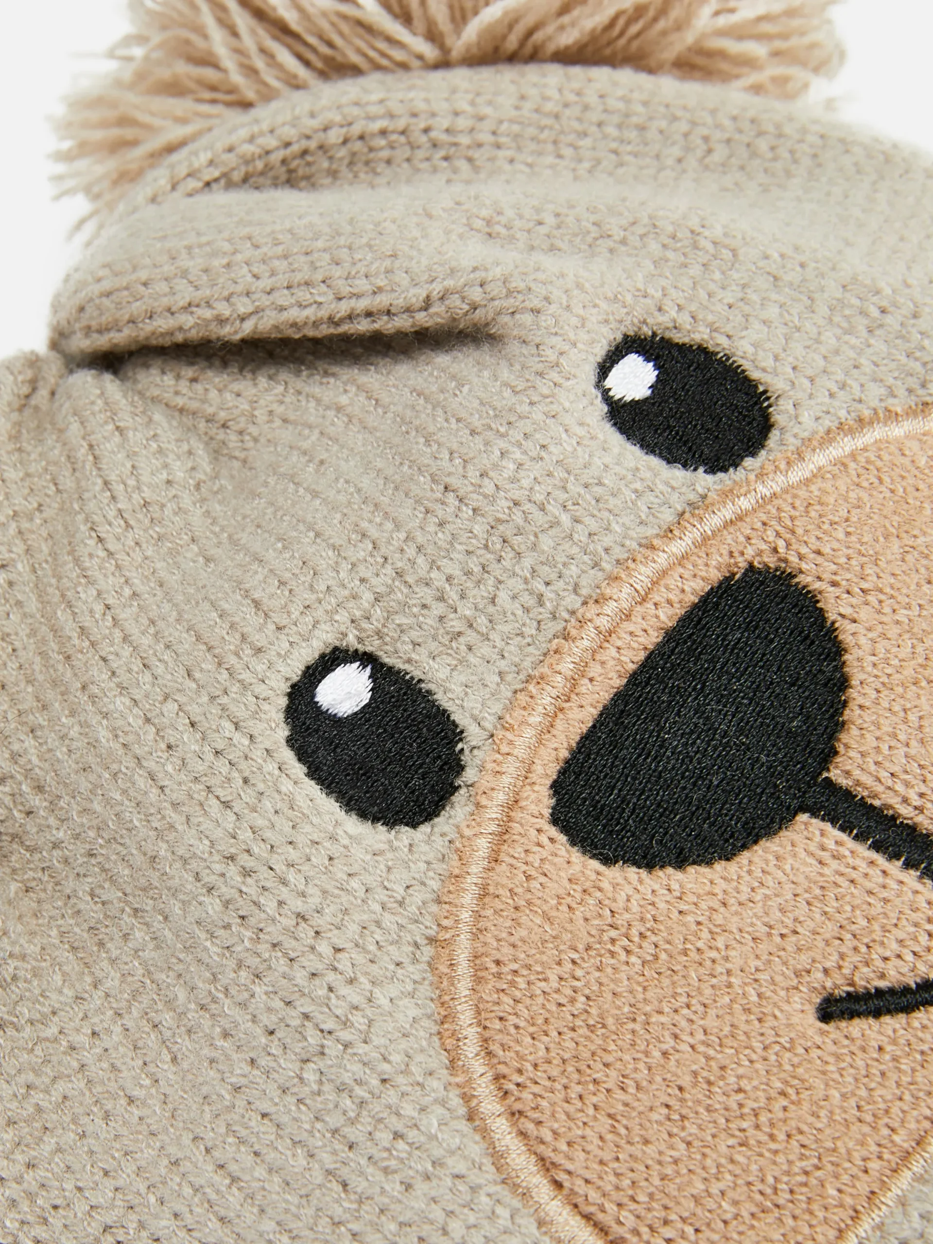 Chapeaux Et Mitaines|Primark Bonnet Ours à Pompon Fauve