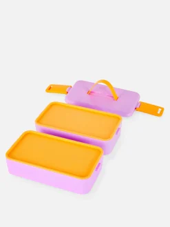 Ustensiles De Cuisine Et Pâtisserie|Primark Boîte à Lunch à Deux Niveaux Rose