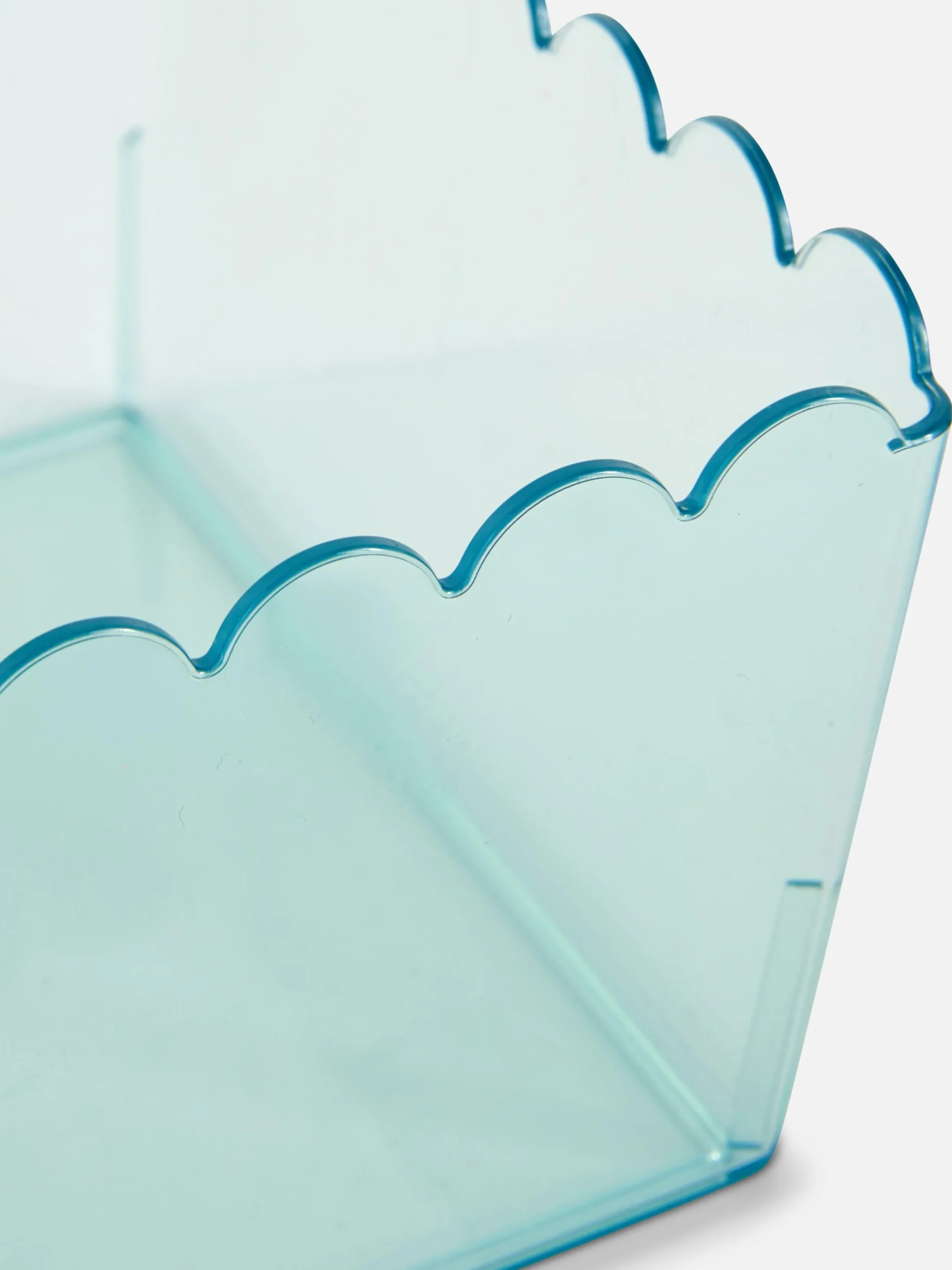 Boîtes Et Paniers|Primark Boîte De Rangement Translucide à Bord Festonné Vert menthe