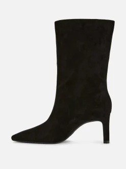 Bottes|Primark Bottes à Talons Aiguilles En Suédine Noir