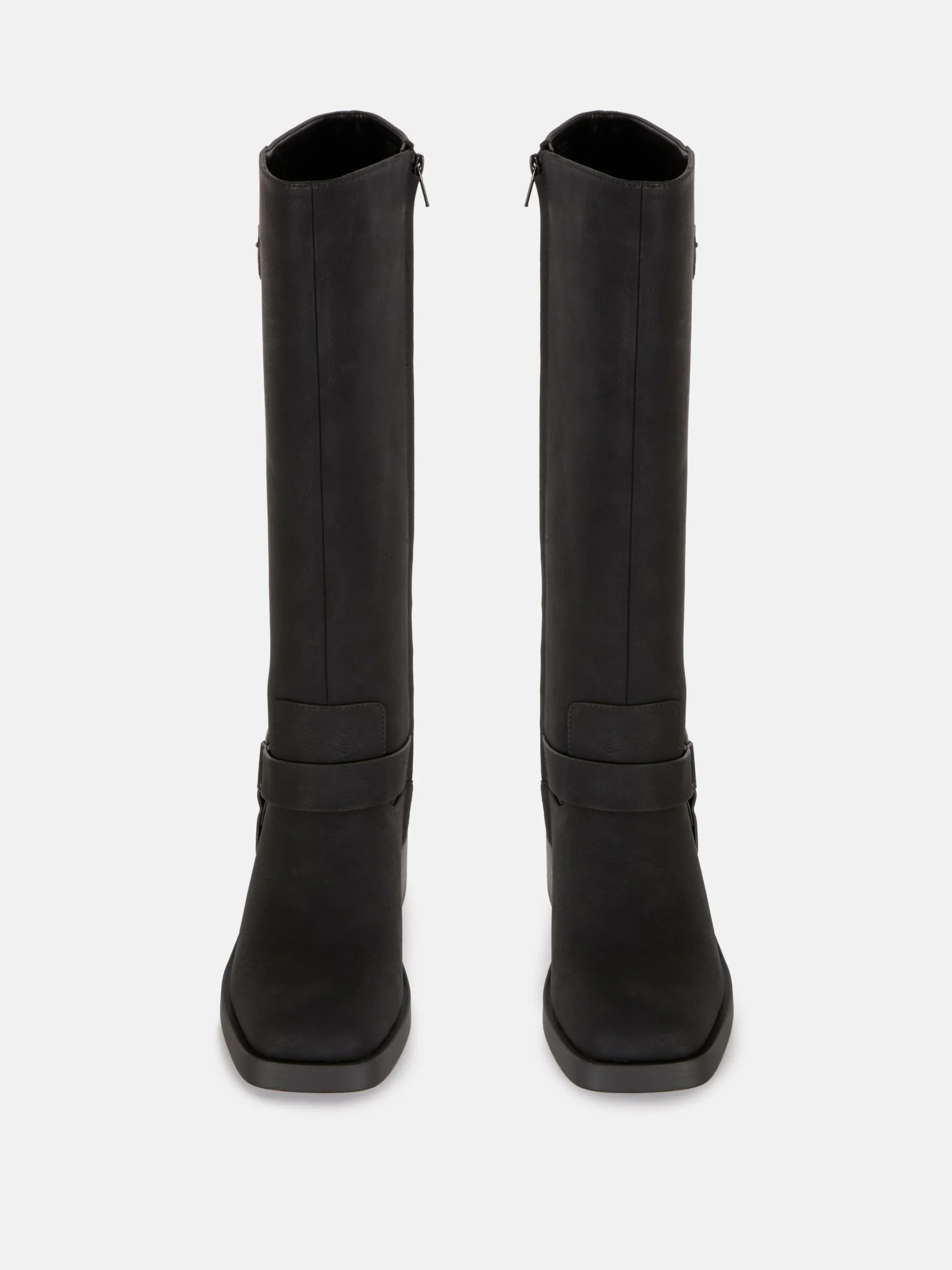 Bottes|Primark Bottes De Motard à Bout Carré Noir