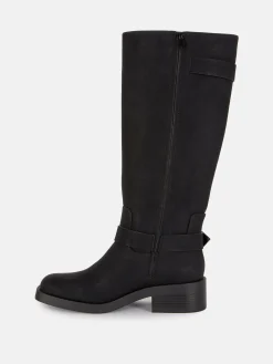 Bottes|Primark Bottes De Motard à Bout Carré Noir