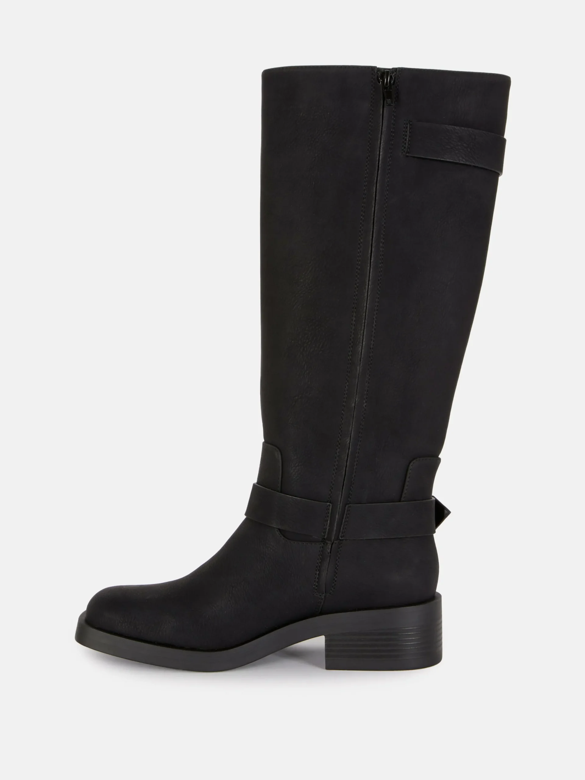 Bottes|Primark Bottes De Motard à Bout Carré Noir