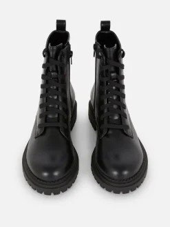 Bottes|Primark Bottes De Motard à Lacets Noir