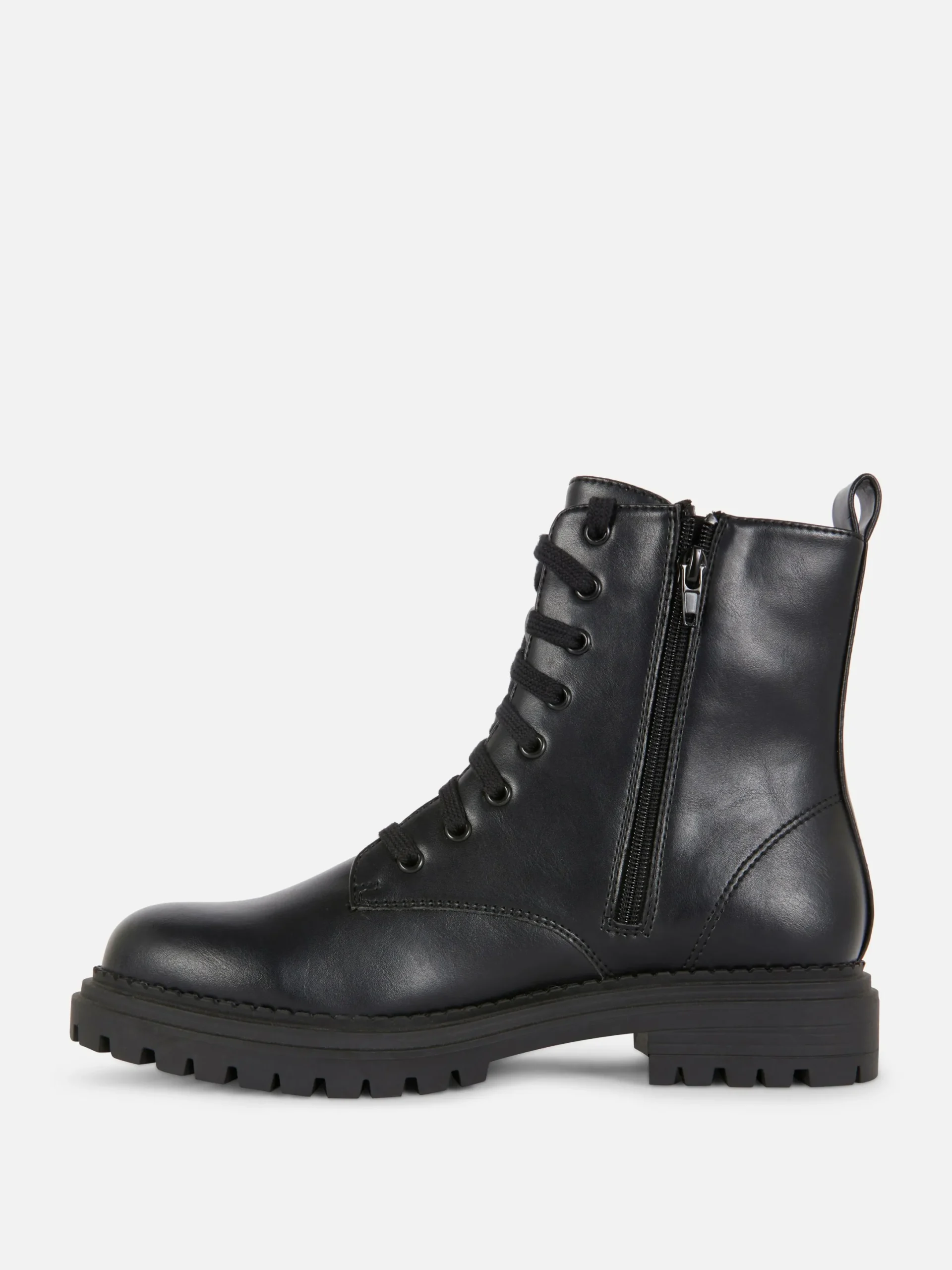 Bottes|Primark Bottes De Motard à Lacets Noir