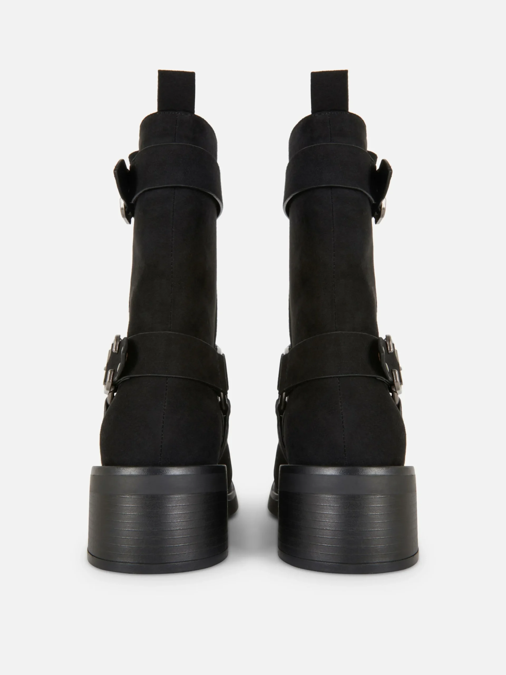 Bottes|Primark Bottes De Motard En Suédine Noir