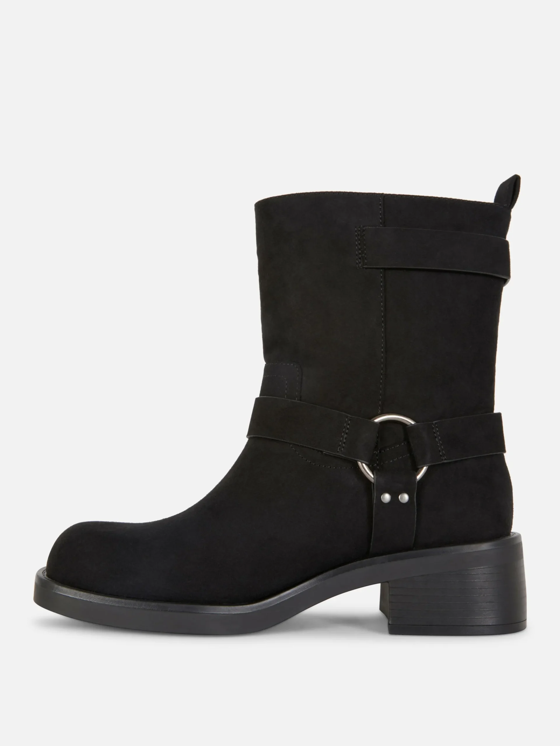 Bottes|Primark Bottes De Motard En Suédine Noir