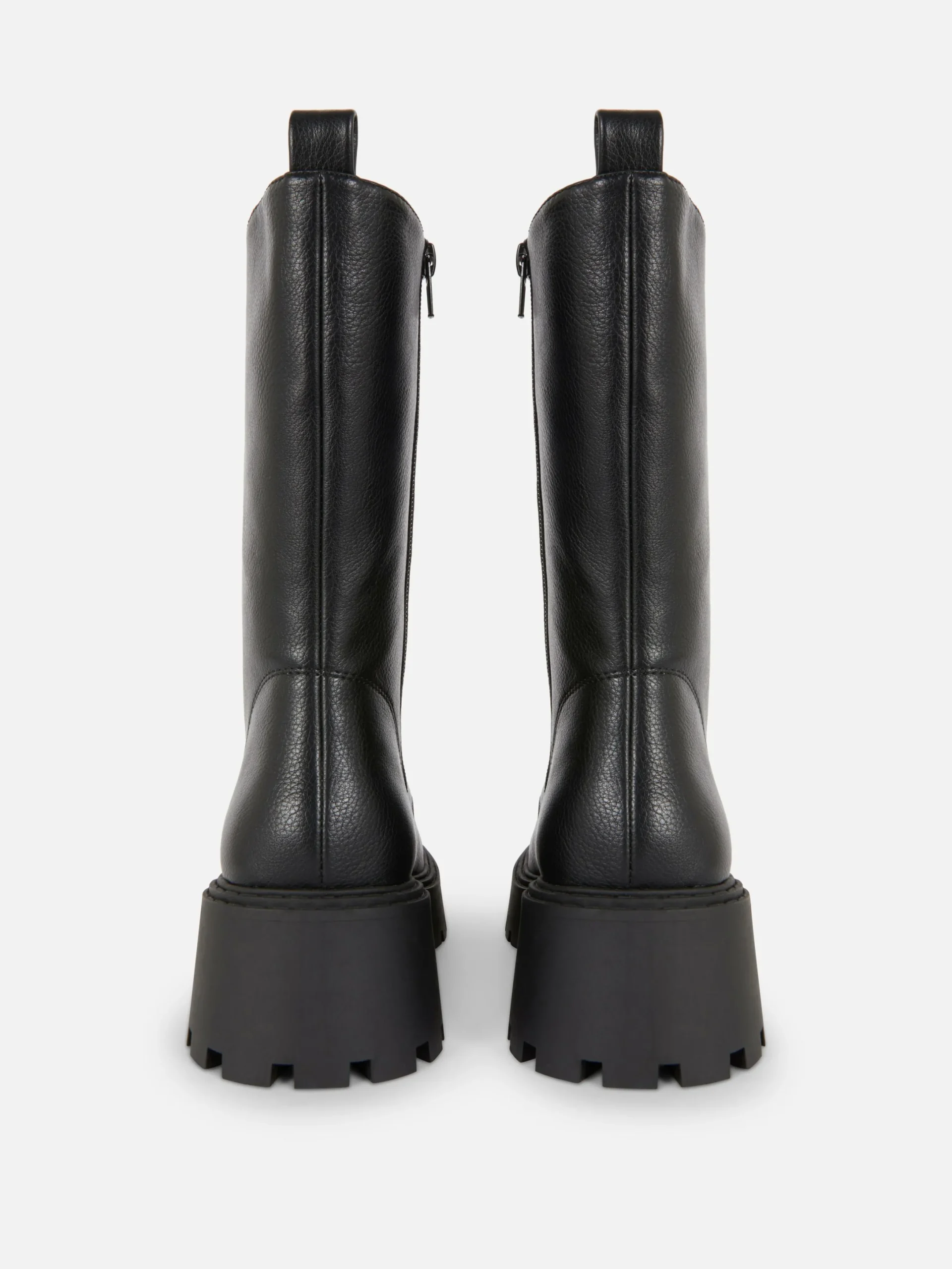 Bottes|Primark Bottes De Motard épaisses à Lacets Noir