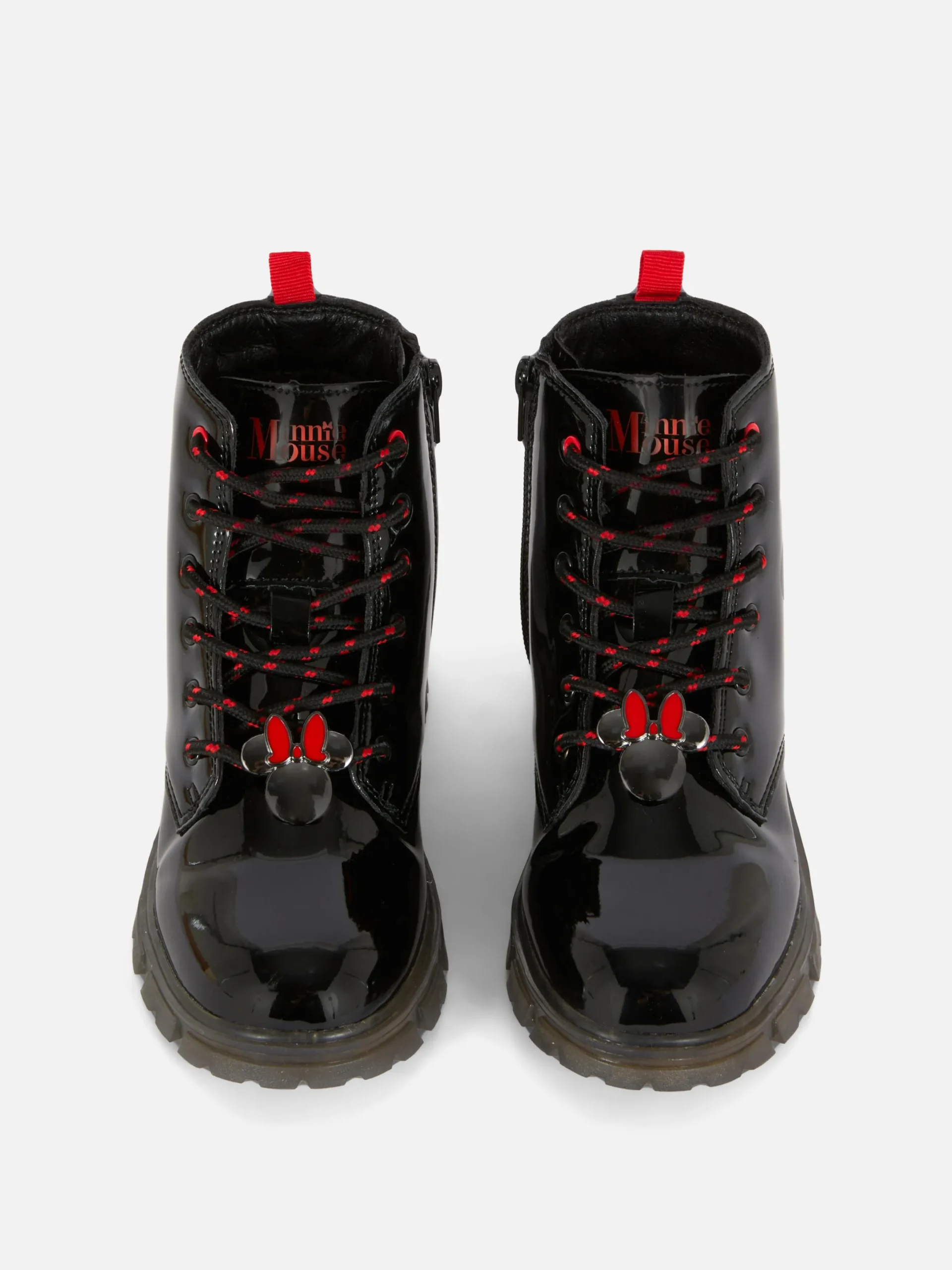 Bottes Et Bottes En Caoutchouc|Primark Bottes Vernies Semelle épaisse Disney Minnie Mouse Noir