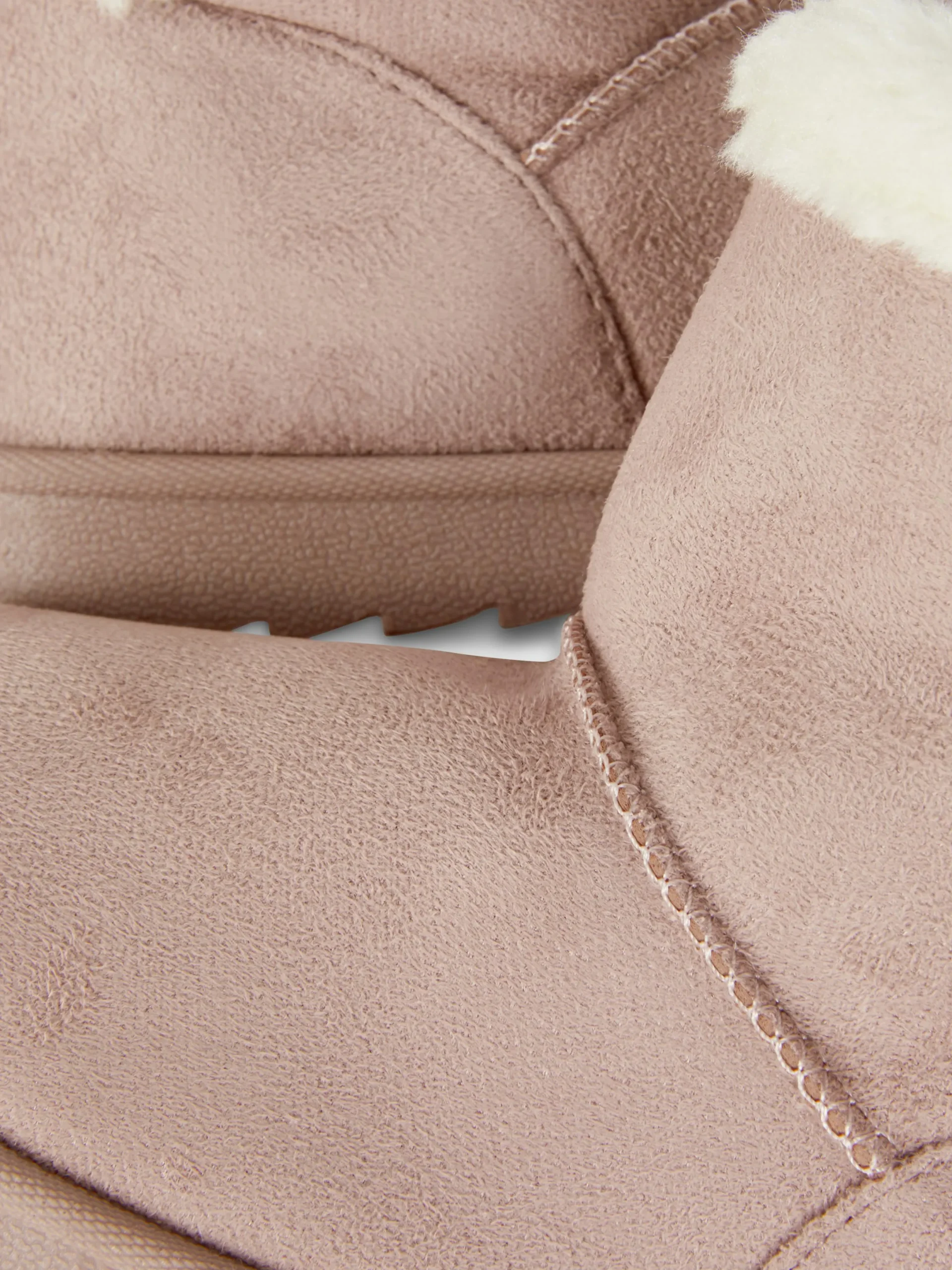 Bottes Et Bottes En Caoutchouc|Primark Bottines à Doublure Duveteuse Et Nœud Au Dos Rose