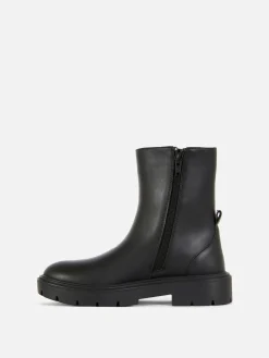 Bottes Et Bottes En Caoutchouc|Primark Bottines Chelsea à Bout Rond Noir