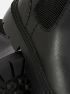 Bottes Et Bottes En Caoutchouc|Primark Bottines Chelsea à Bout Rond Noir