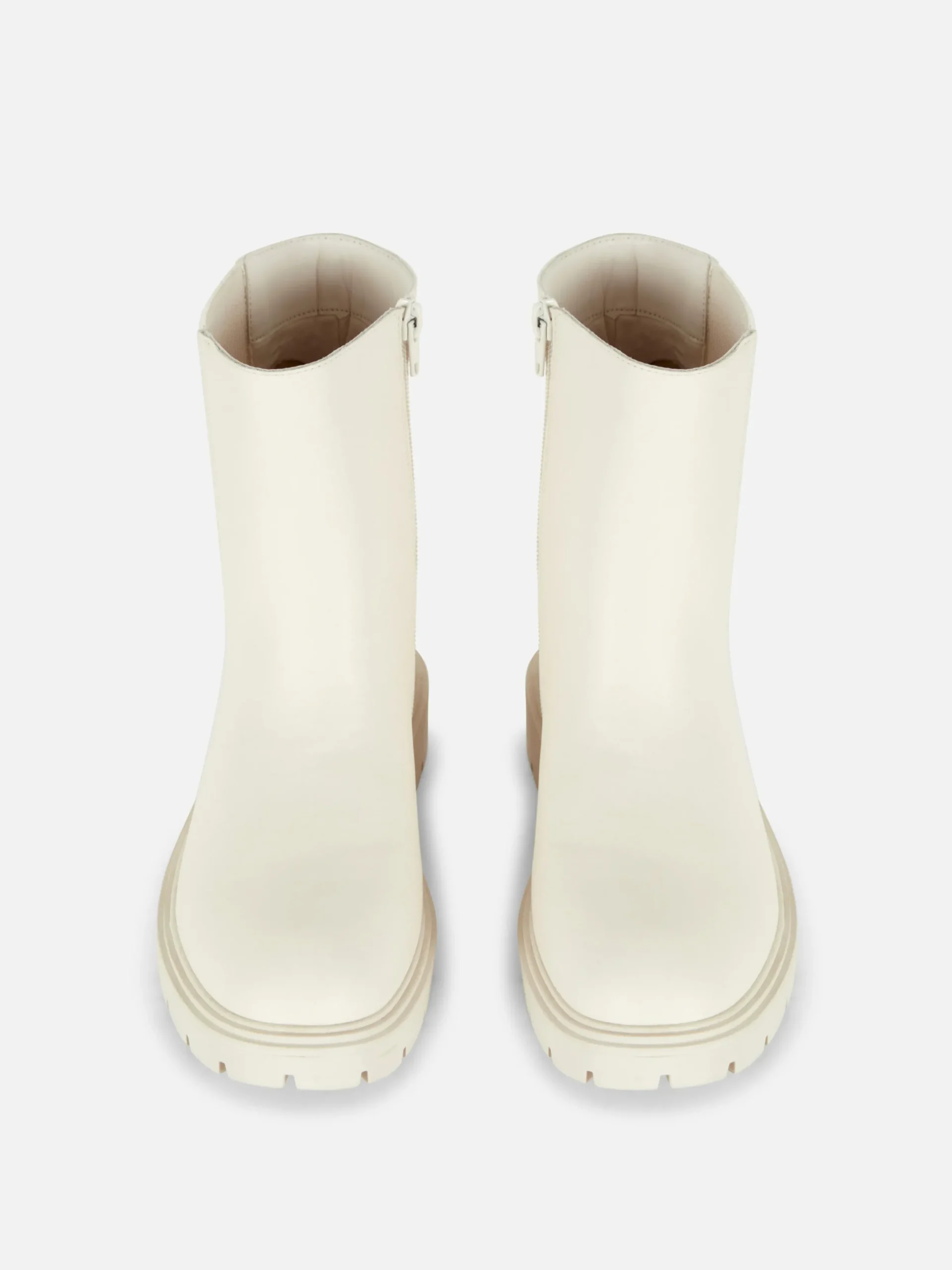 Bottes Et Bottes En Caoutchouc|Primark Bottines Chelsea à Zip Latéral Crème