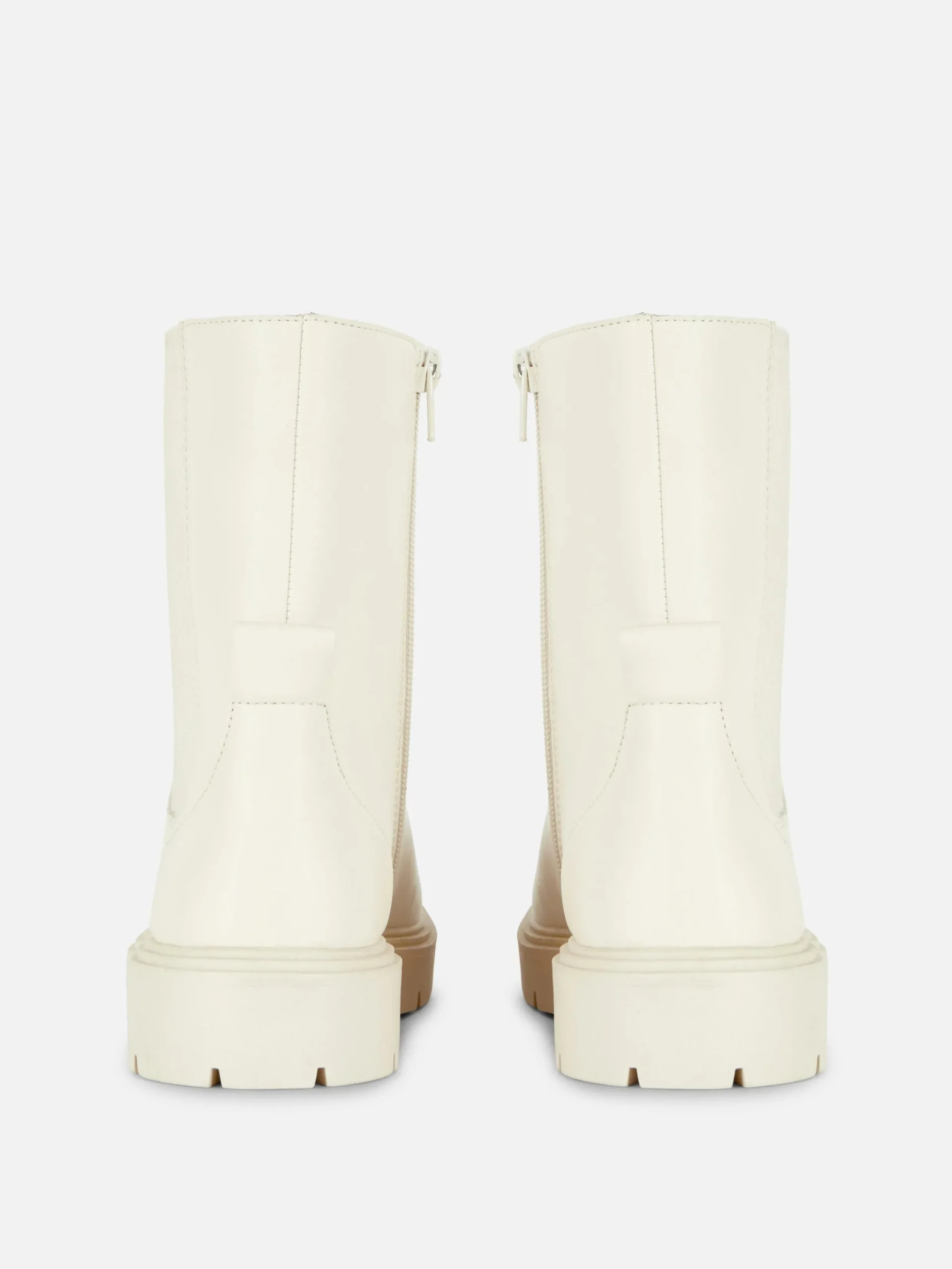 Bottes Et Bottes En Caoutchouc|Primark Bottines Chelsea à Zip Latéral Crème