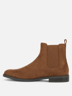Bottes|Primark Bottines Chelsea En Suédine Taupe