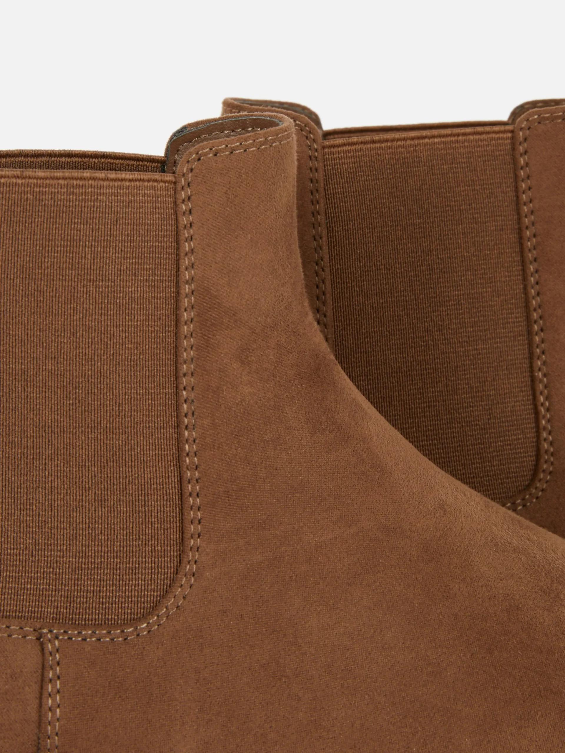 Bottes|Primark Bottines Chelsea En Suédine Taupe