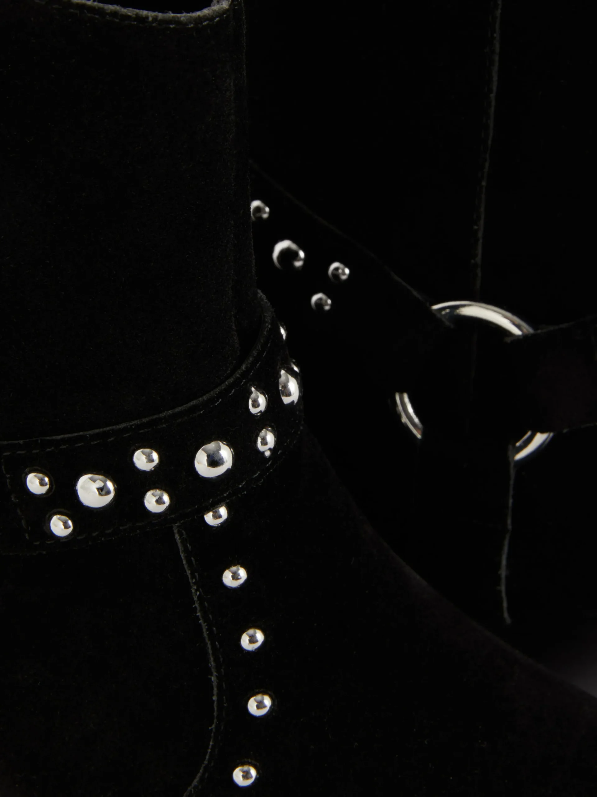Bottes|Primark Bottines Cloutées En Suédine Rita Ora Noir