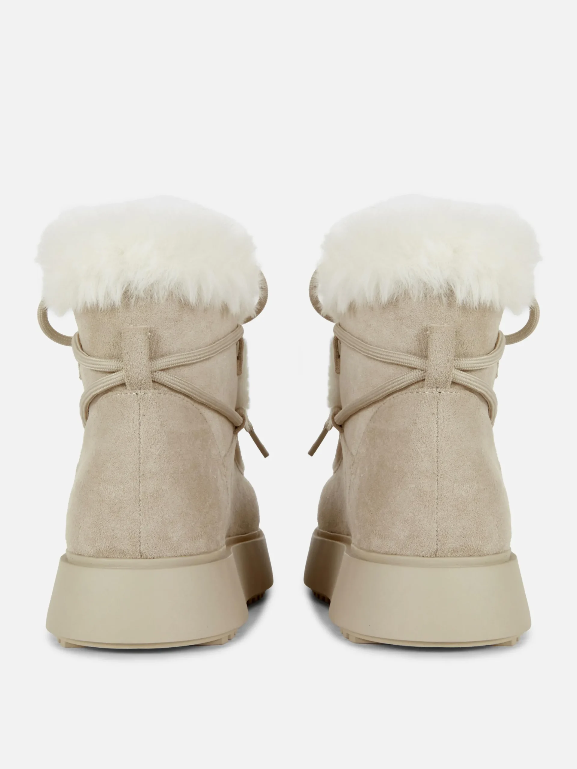 Bottes|Primark Bottines De Tablier En Fausse Fourrure Rita Ora Sable