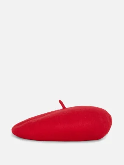 Chapeaux, Gants Et Écharpes|Primark Béret En Laine Rouge