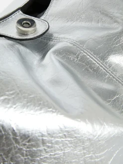 Sacs Et Porte-Monnaie|Primark Cabas En Simili Cuir Métallisé Argent