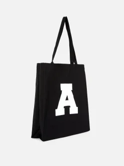 Accessoires Voyages|Primark Cabas En Toile à Initiale Noir