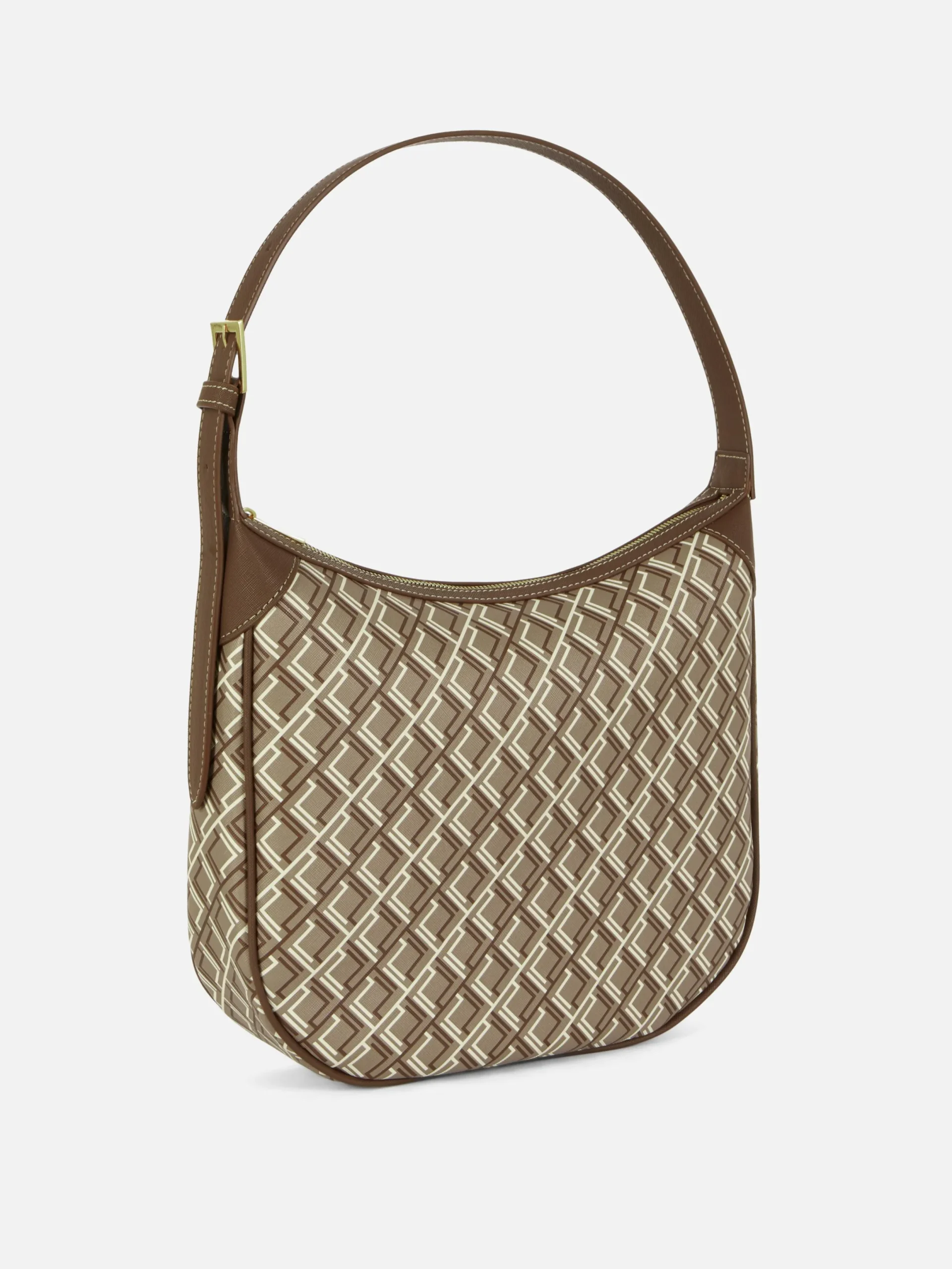 Sacs Et Porte-Monnaie|Primark Cabas Large à Monogramme Chocolat