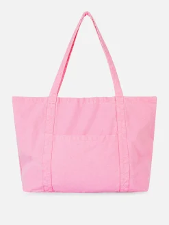 Sacs Et Porte-Monnaie|Primark Cabas Oversize En Toile Rose