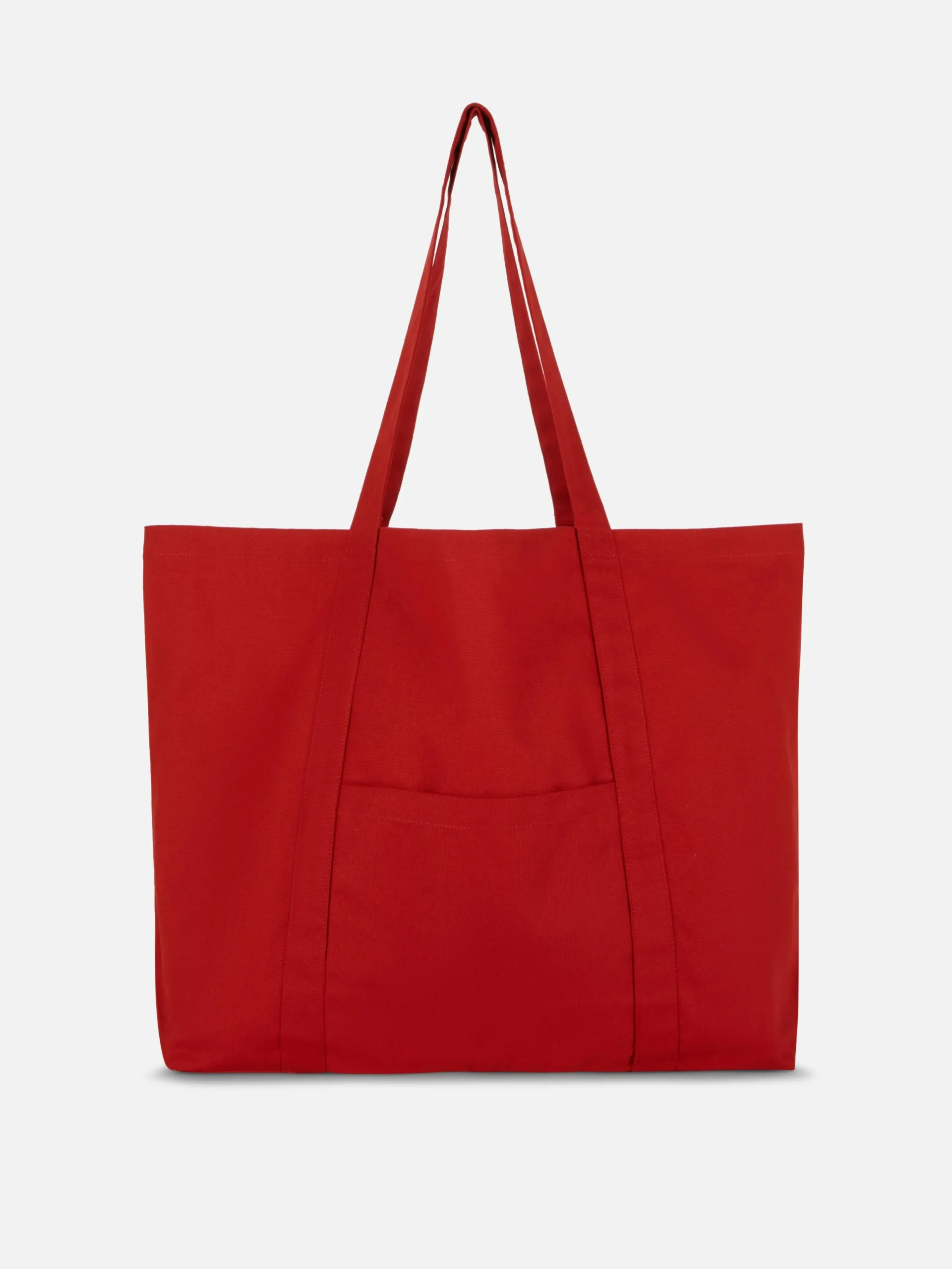 Sacs Et Porte-Monnaie|Primark Cabas Oversize En Toile Rouge