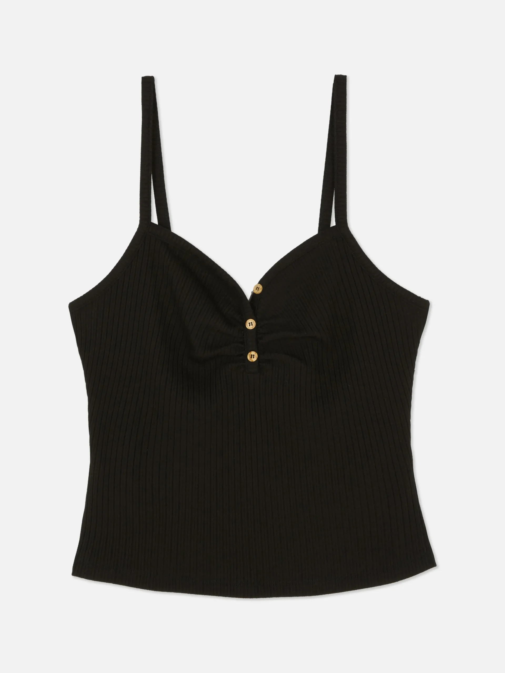 Hauts Et T-Shirts|Primark Caraco à Encolure Boutonnée Noir