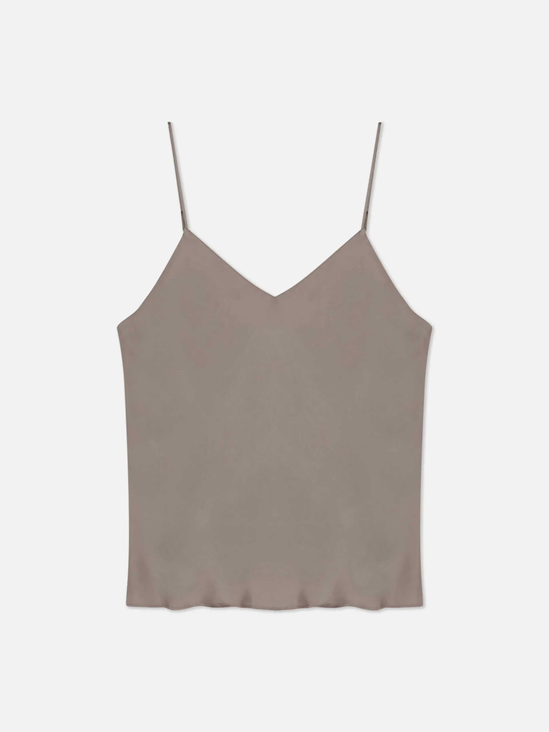 Hauts De Pyjama|Primark Caraco De Pyjama Court En Satin à Col En V Gris