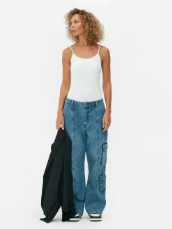 Hauts Et T-Shirts|Primark Caraco Stretch Blanc