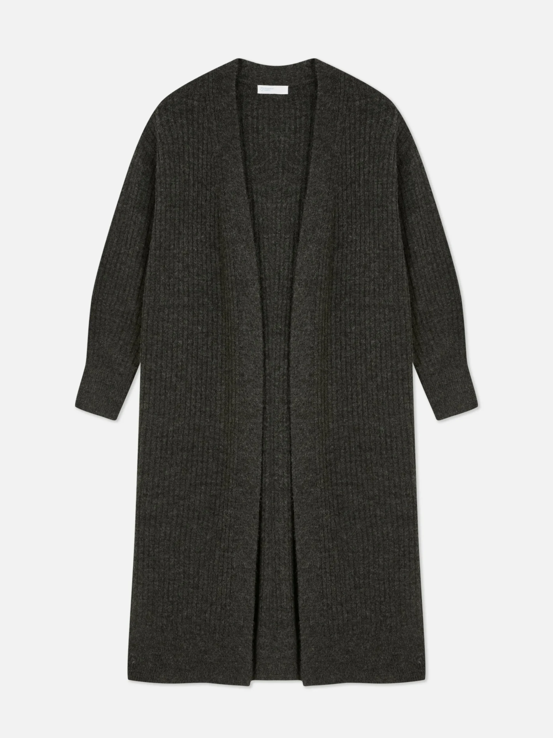 Pulls Et Gilets|Primark Cardigan Long Côtelé Anthracite