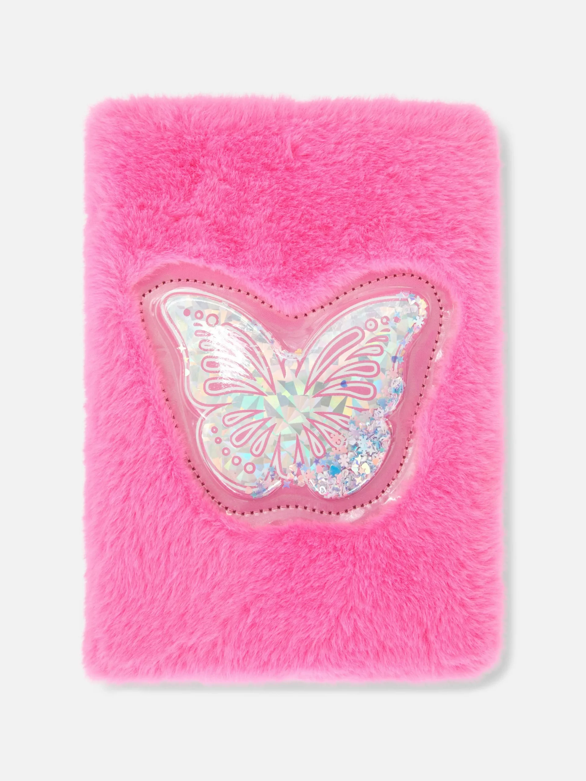 Carnets|Primark Carnet En Fausse Fourrure à Motif Papillon Fuchsia