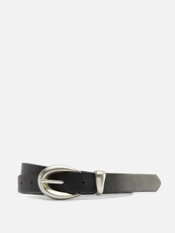 Ceintures|Denim|Primark Ceinture à Boucle Asymétrique Noir