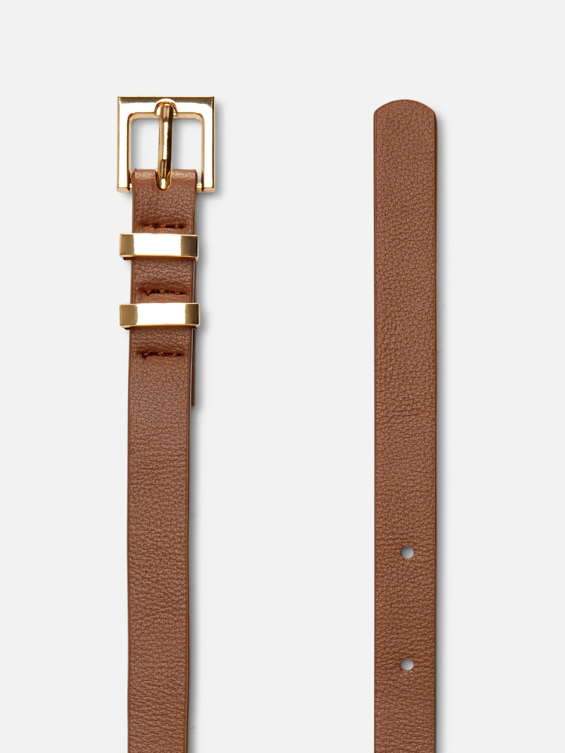 Ceintures|Primark Ceinture à Boucle Carrée Fauve