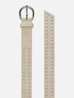 Ceintures|Primark Ceinture à Boucle Cloutée Écru
