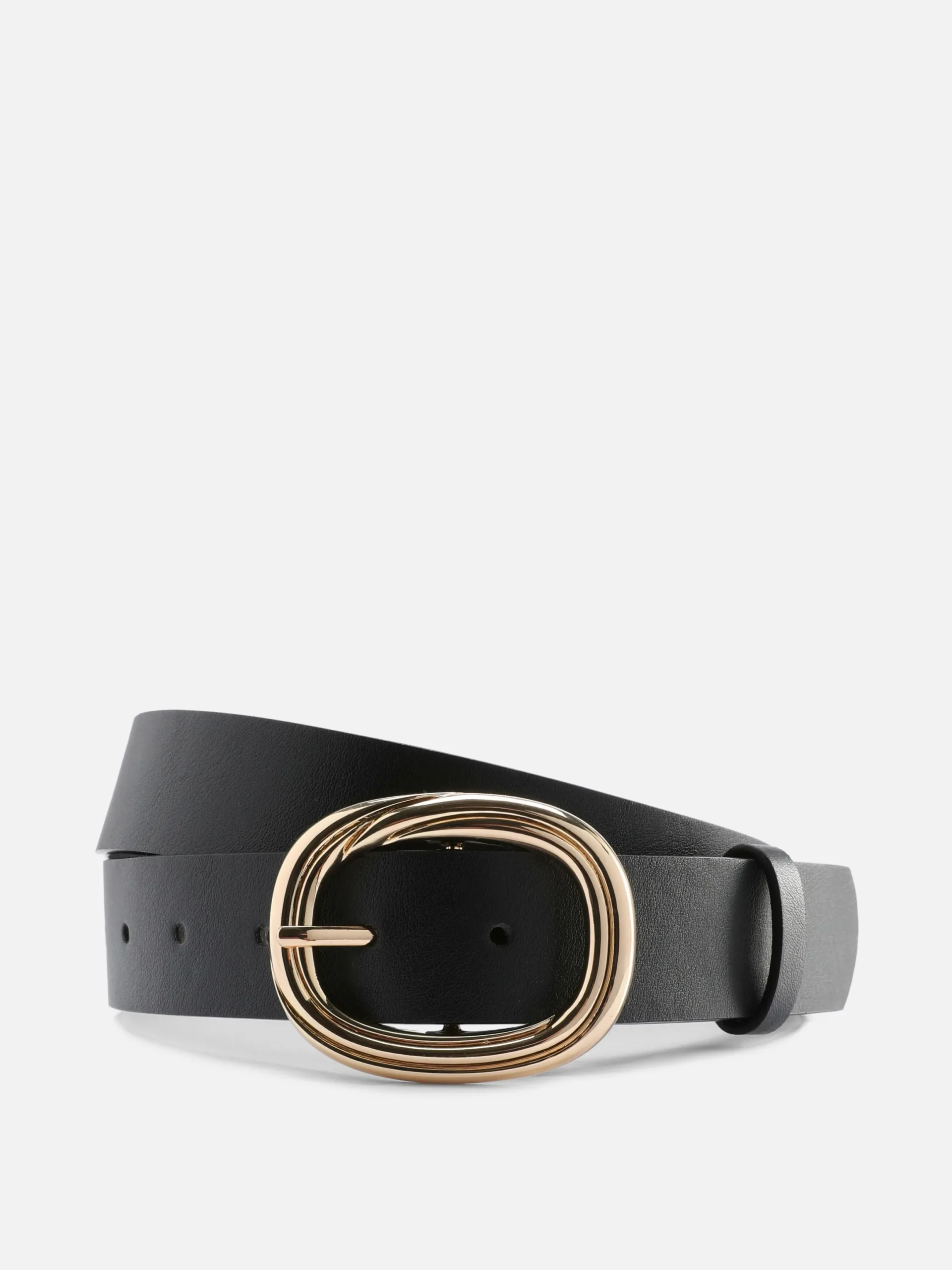 Ceintures|Primark Ceinture à Boucle Ronde Texturée Noir