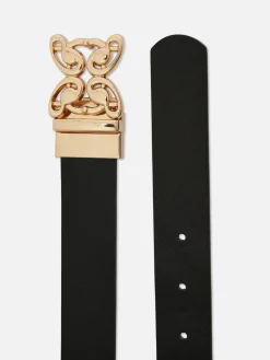 Ceintures|Primark Ceinture Réversible Papillon Noir/Nude
